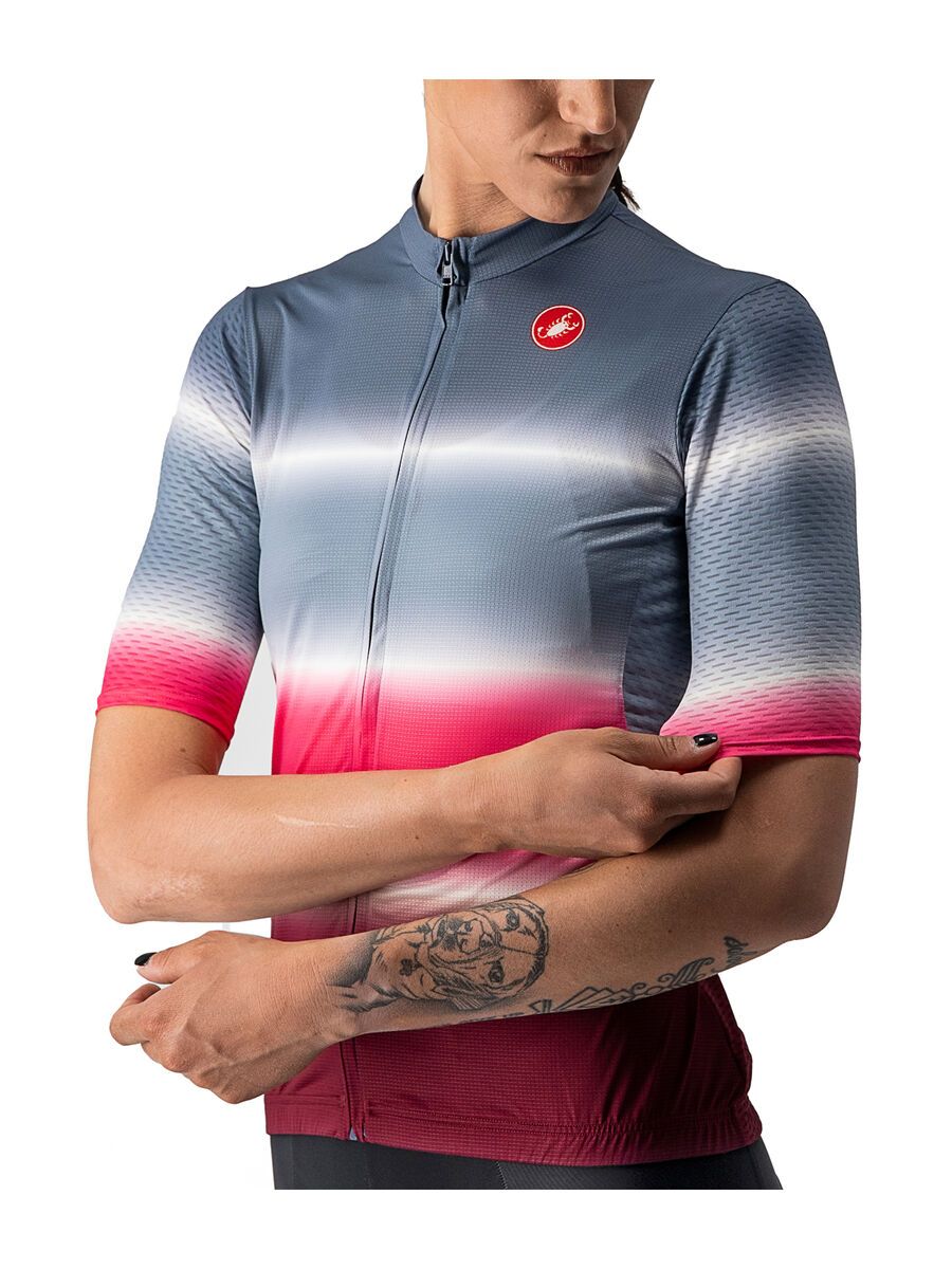 Castelli Dolce Jersey, light steel blue/bordeaux - Bild 5