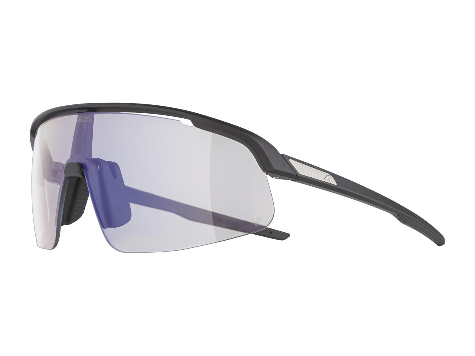 Alpina Turbo Pro S V, Clear to Grey I Mirror Blue / black matt - Bild 4