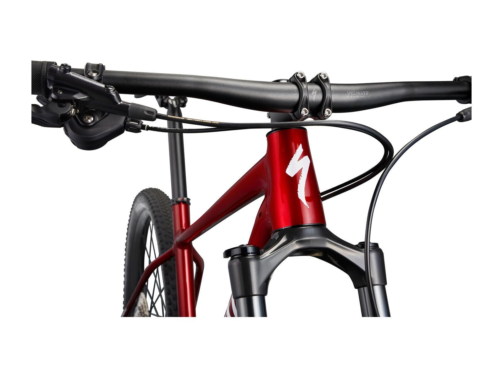 Specialized Chisel Comp, red tint carbon/brushed/white - Bild 5