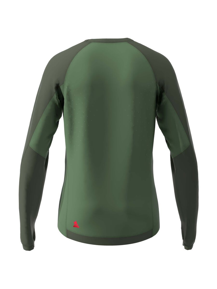 Zimtstern PureFlowz Shirt LS, bronze green/forest night/cyber red - Bild 4