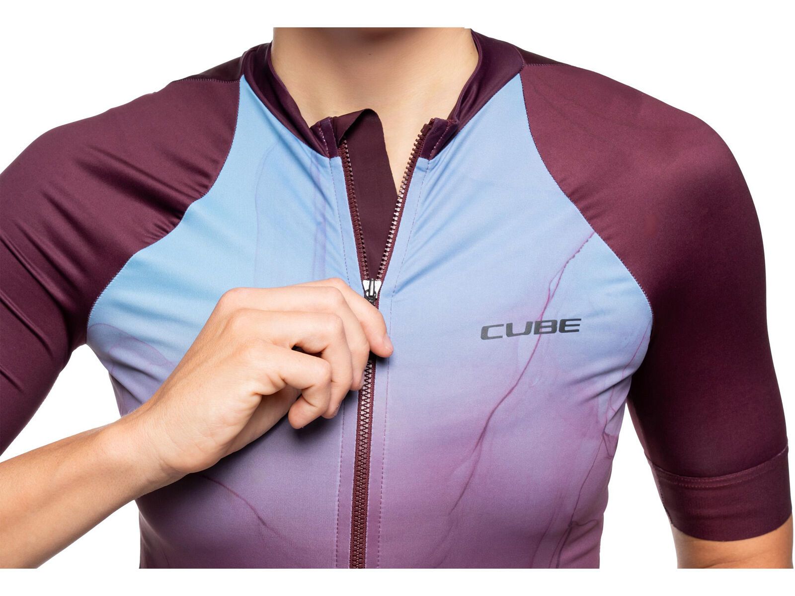 Cube Road/XC WS Trikot Artline kurzarm, bordeaux - Bild 3