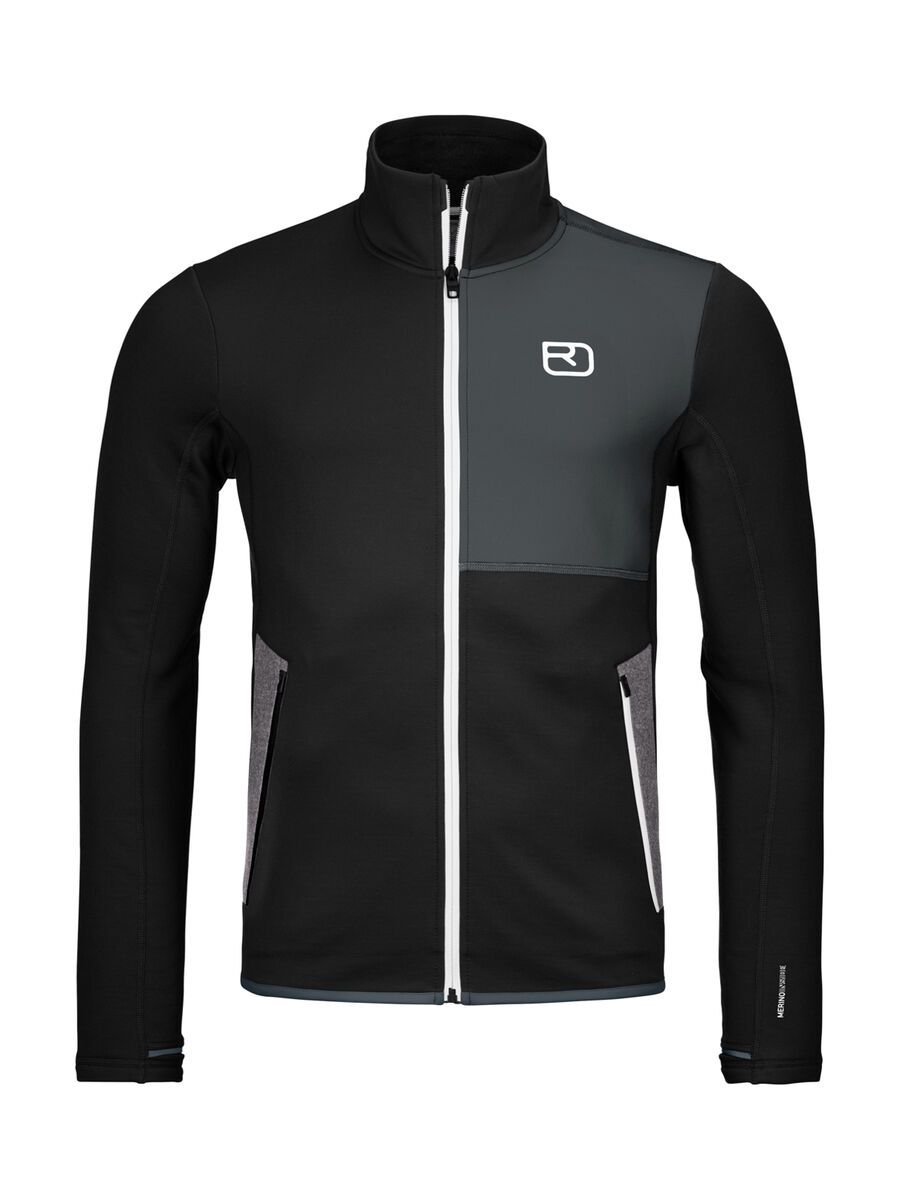 Ortovox Merino Fleece Jacket M, black raven - Bild 1