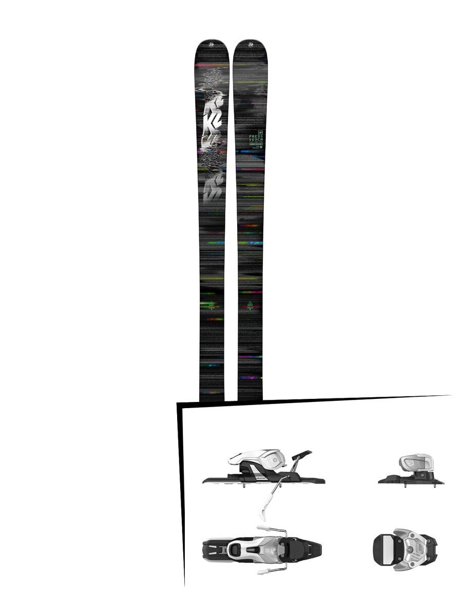 Set: K2 SKI Press 2018 + Salomon Warden 11 silver/white - Bild 1