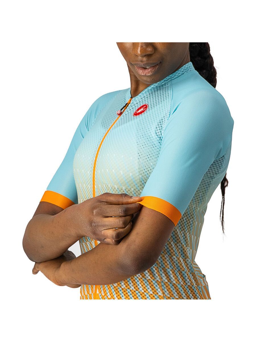 Castelli Climber's 2.0 W Jersey, sky light/light acqua-pop oran - Bild 4