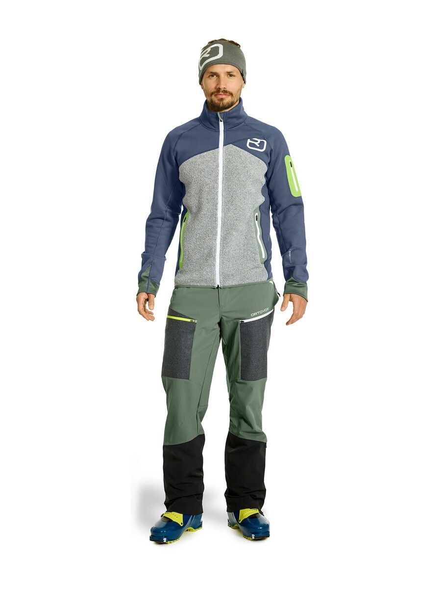 Ortovox Merino Fleece Plus Jacket M, night blue - Bild 3