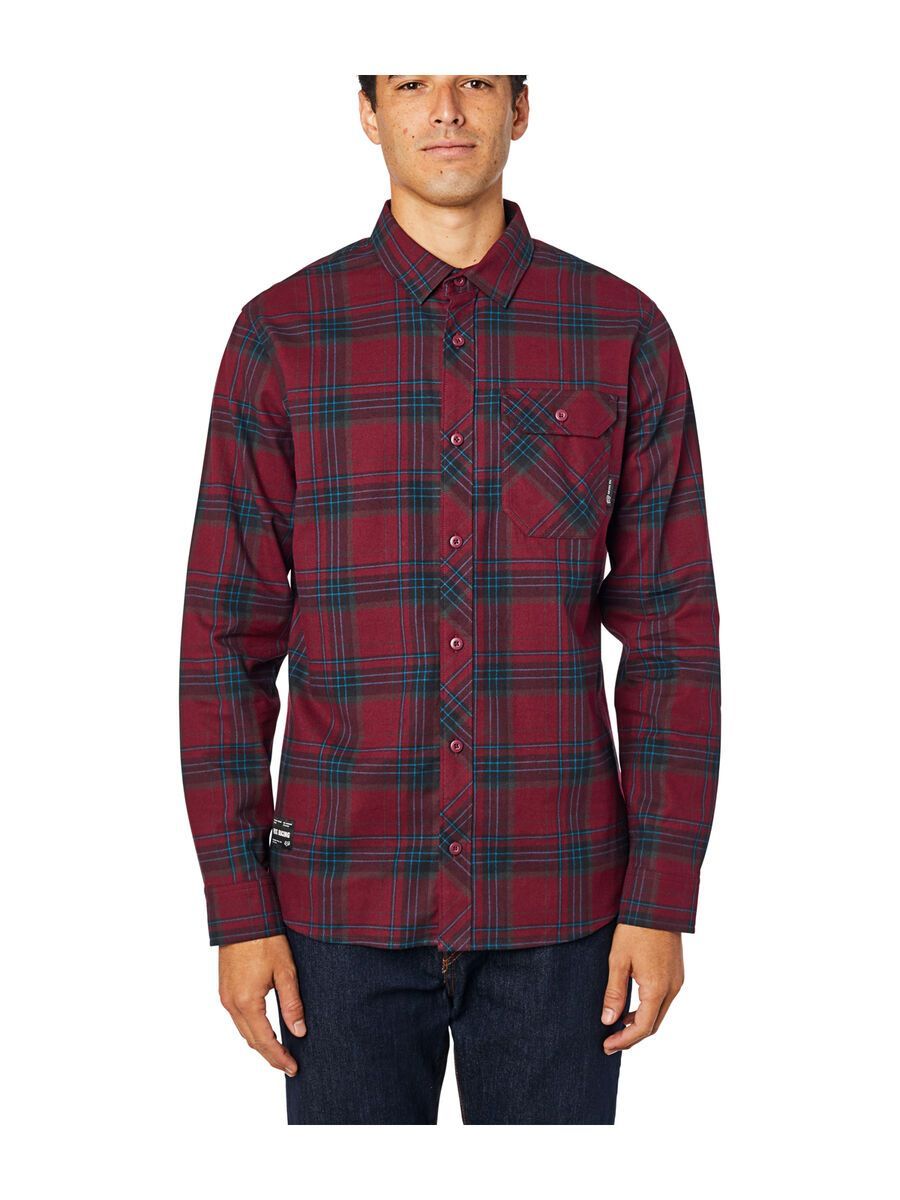 Fox Gamut Stretch Flannel, cranberry - Bild 3