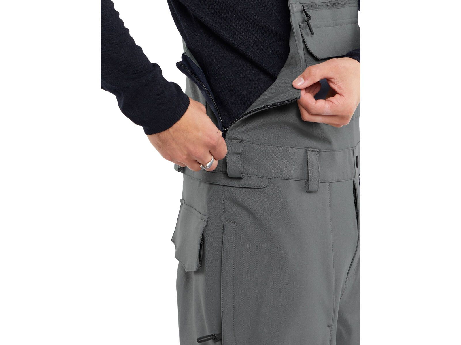 Volcom Roan Bib Overall, dark grey - Bild 5