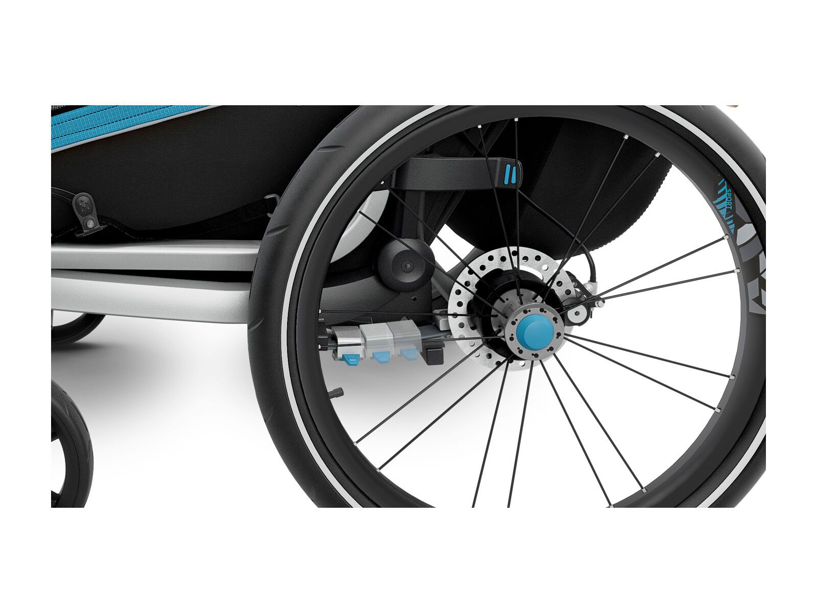 Thule Chariot Sport 1, thule blue/black - Bild 4