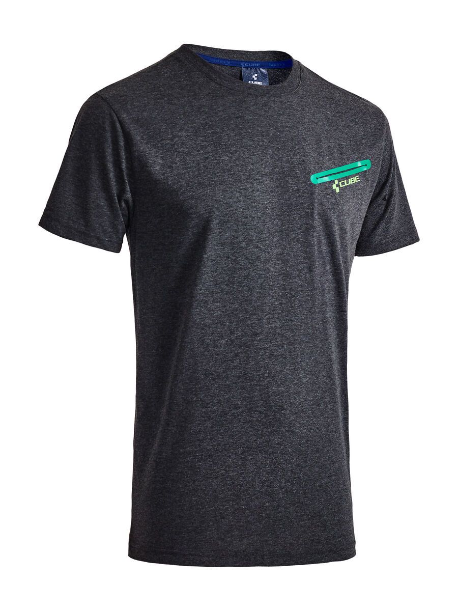 Cube T-Shirt Classic, anthracite´n´green - Bild 1