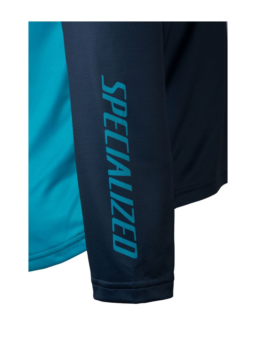 Specialized Demo Pro Longsleeve Jersey, aqua/cast blue block - Bild 9