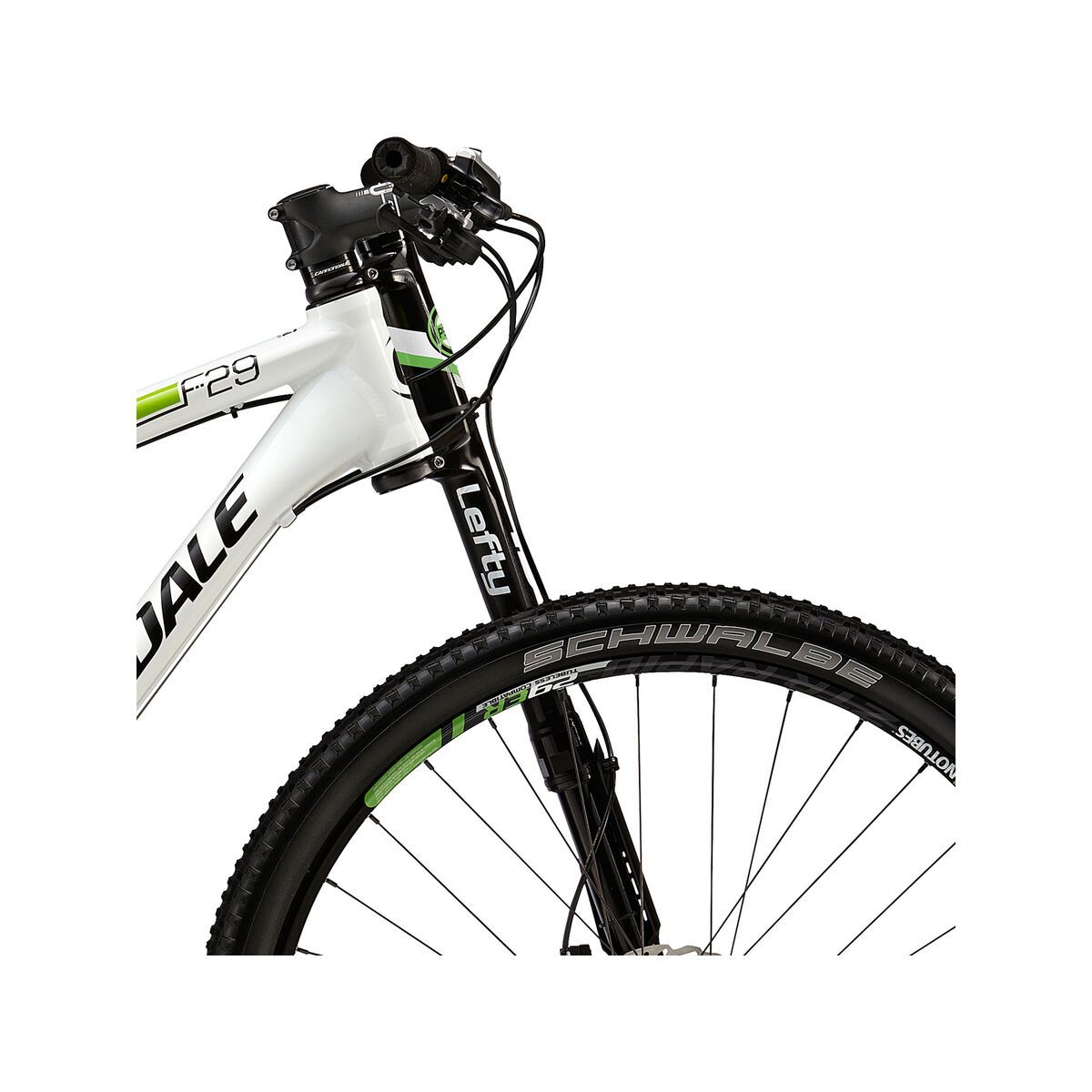 Cannondale F29 5, magnesium white with berzerker green, jet black, gloss - Bild 5