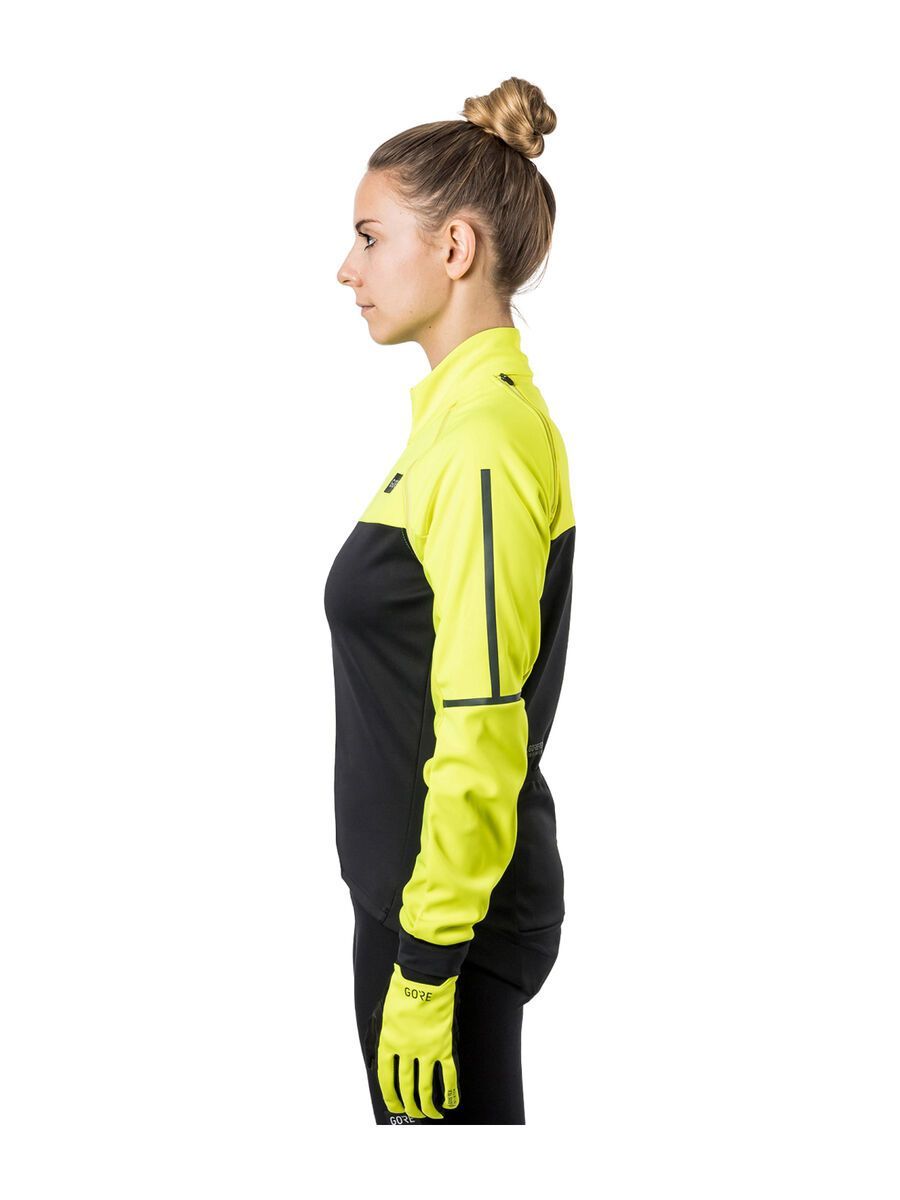 GOREWEAR Phantom Windstopper Jacke Damen, black/neon yellow - Bild 6
