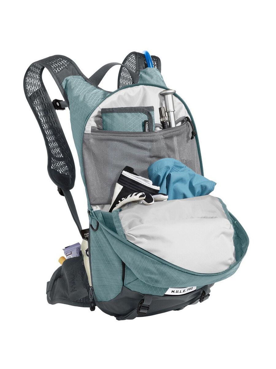 Camelbak Damen M.U.L.E. Pro Trinkrucksack 14 L + 3 L Reservoir, mineral blue/charcoal - Bild 6