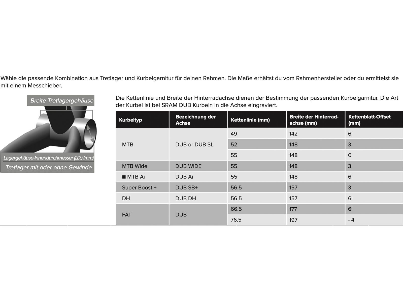 SRAM DUB PressFit BB92 Bottom Bracket - 89.5/92 mm MTB Wide - Bild 3