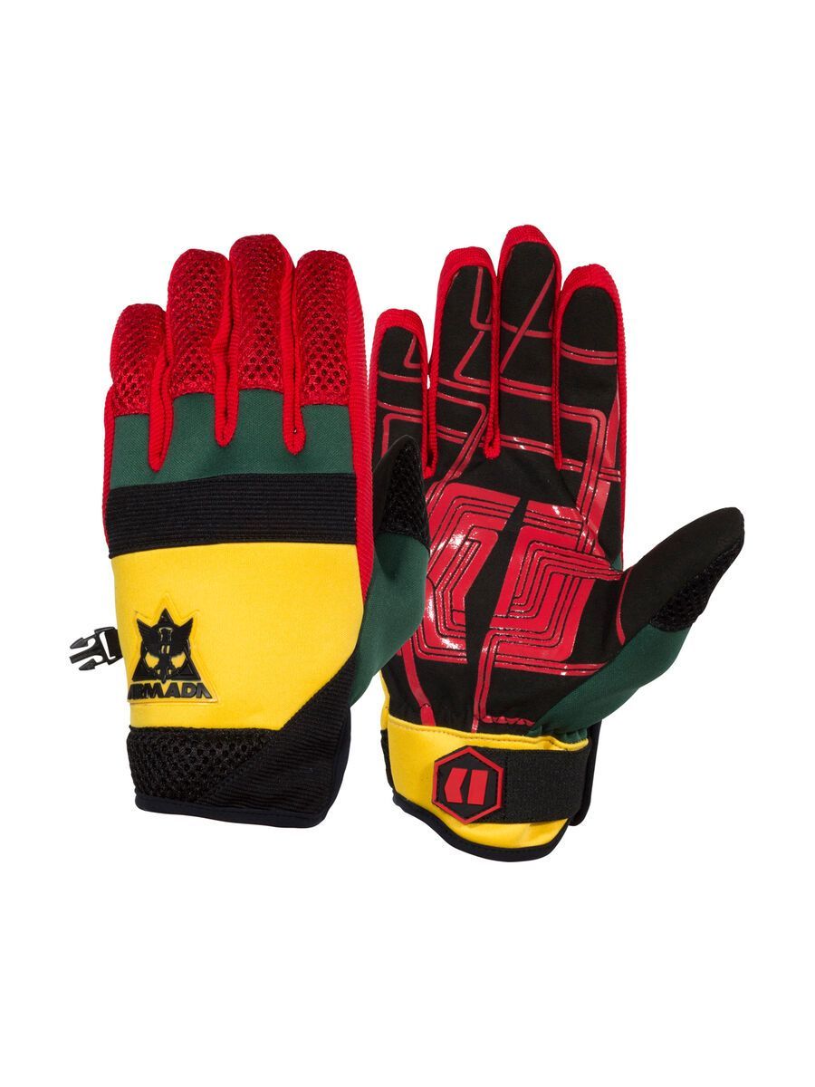 Armada Throttle Pipe Glove, rasta - Bild 1