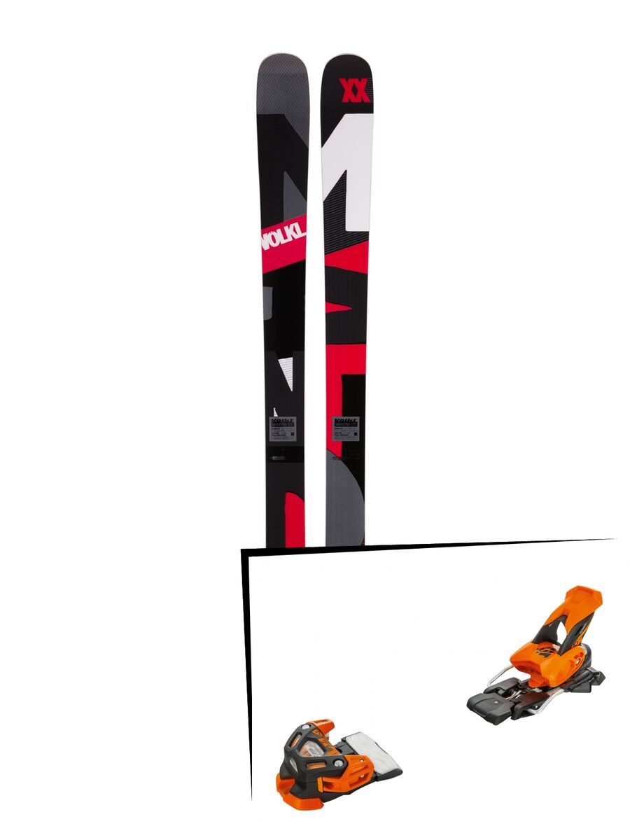 Set: Völkl Mantra 2017 + Tyrolia Attack 16 ohne Bremse, solid black flash orange - Skiset - Bild 1