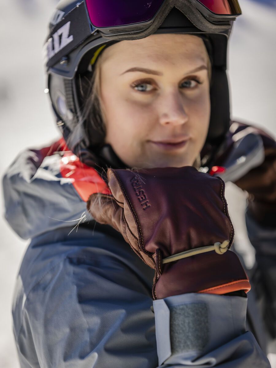 Hestra Wakayama Mitt, bordeaux/brown - Bild 11