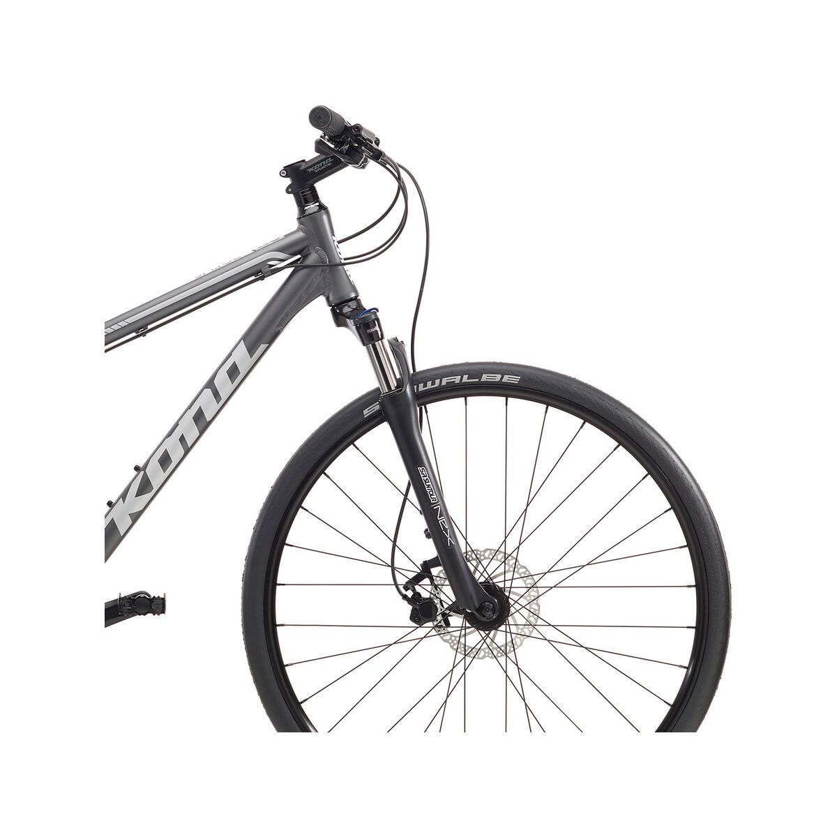 Kona Splice, matt charcoal w/ silver & white decals - Bild 5