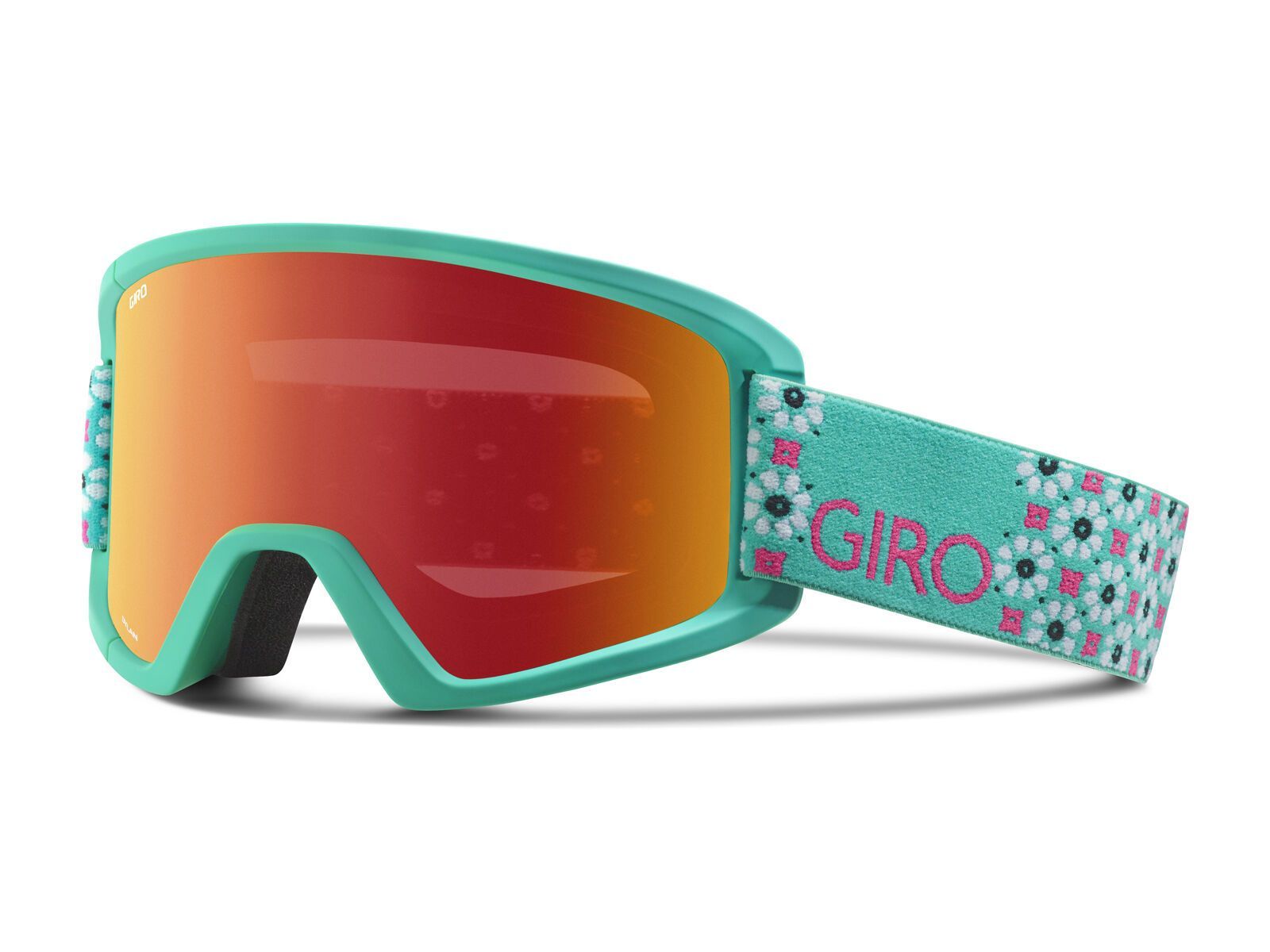 Giro Dylan + Spare Lens, turquoise mosiac/amber scarlet+yellow - Bild 1