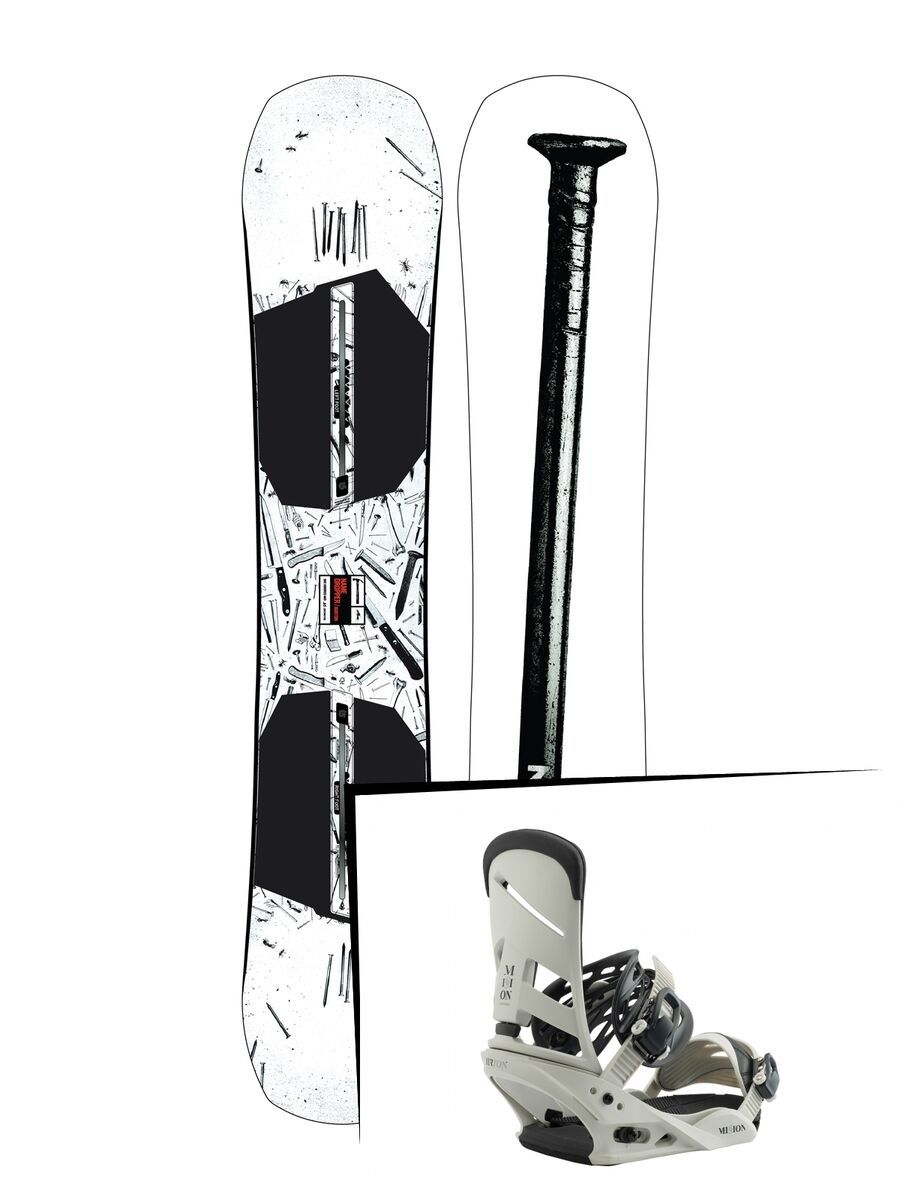 Set: Burton Name Dropper 2019 + Burton Mission bone - Bild 1