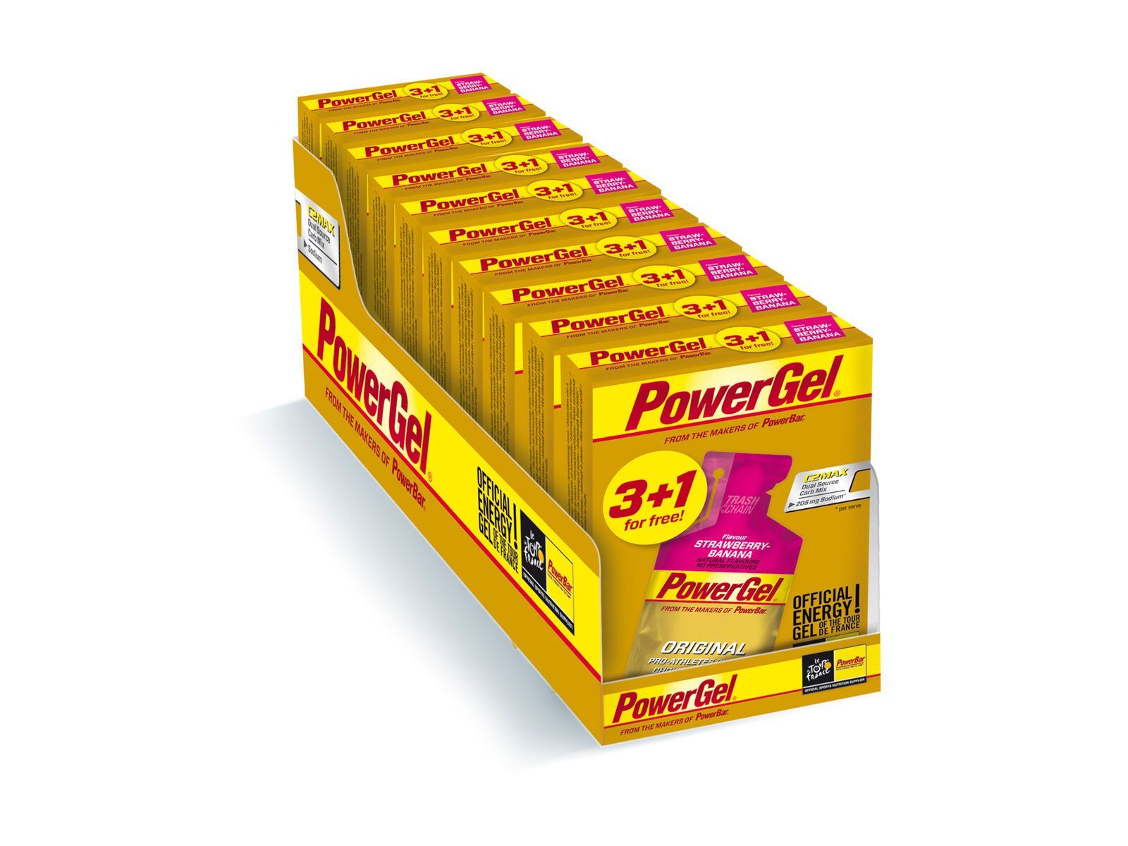 PowerBar PowerGel Multipack 10x4 - Strawberry Banana - Bild 1