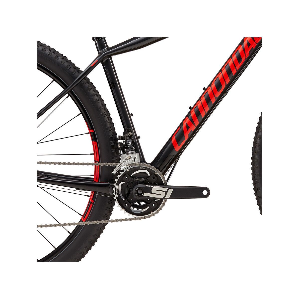 Cannondale F-Si Carbon 3 27.5, nearly black w/ jet black and acid red, gloss - NBL - Bild 3