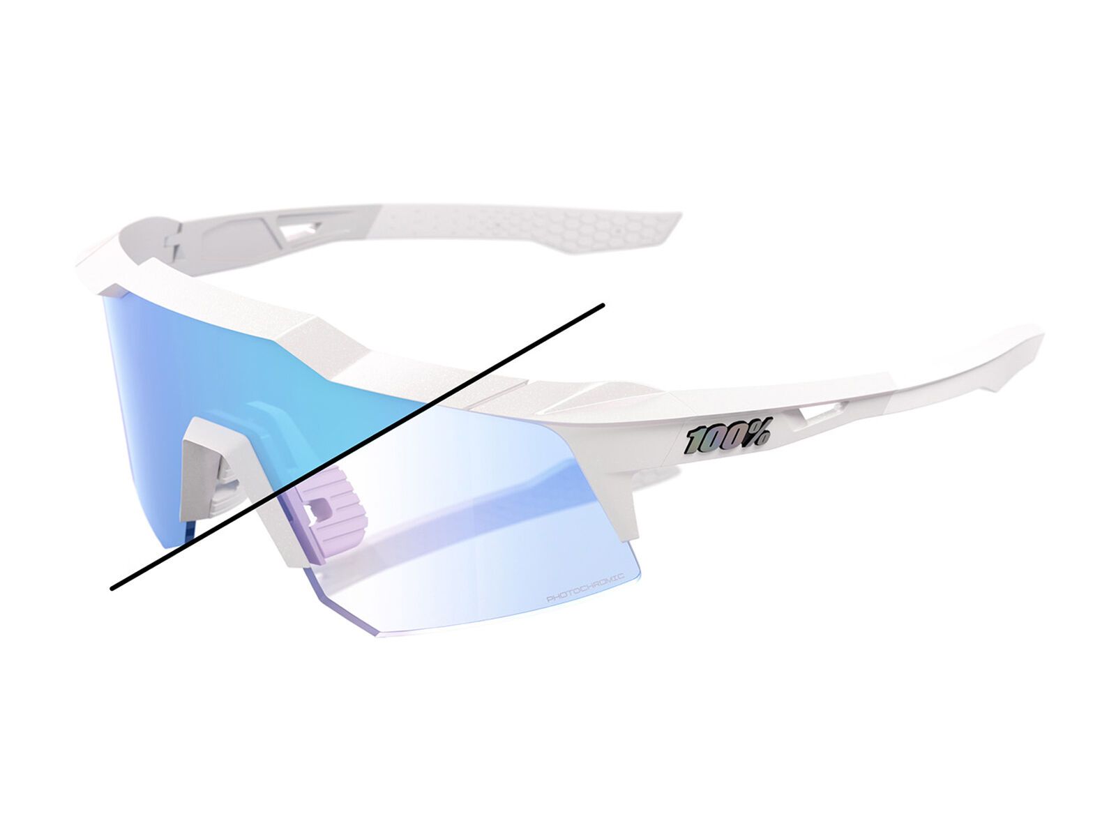 100% Speedcraft XS Bastille LE, Blue Mirror Photochromic - Bild 1