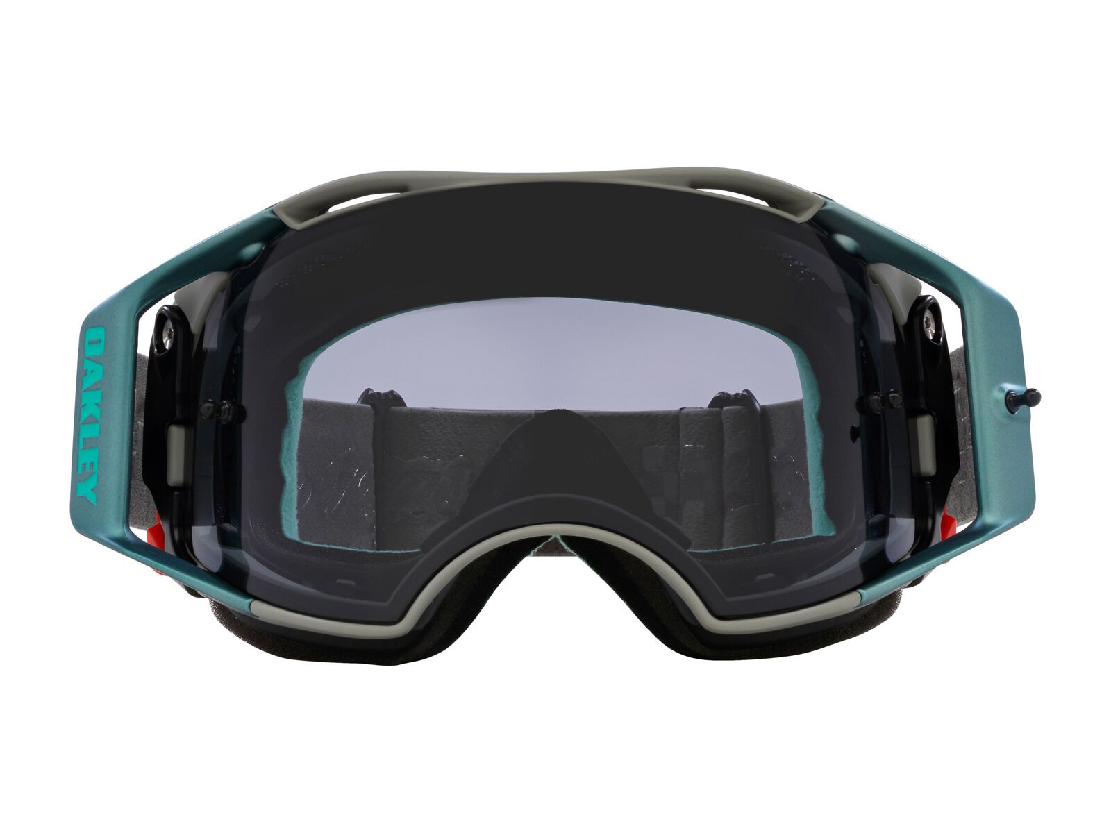 Oakley Airbrake MTB Troy Lee Designs, Light Grey, tactical green - Bild 3