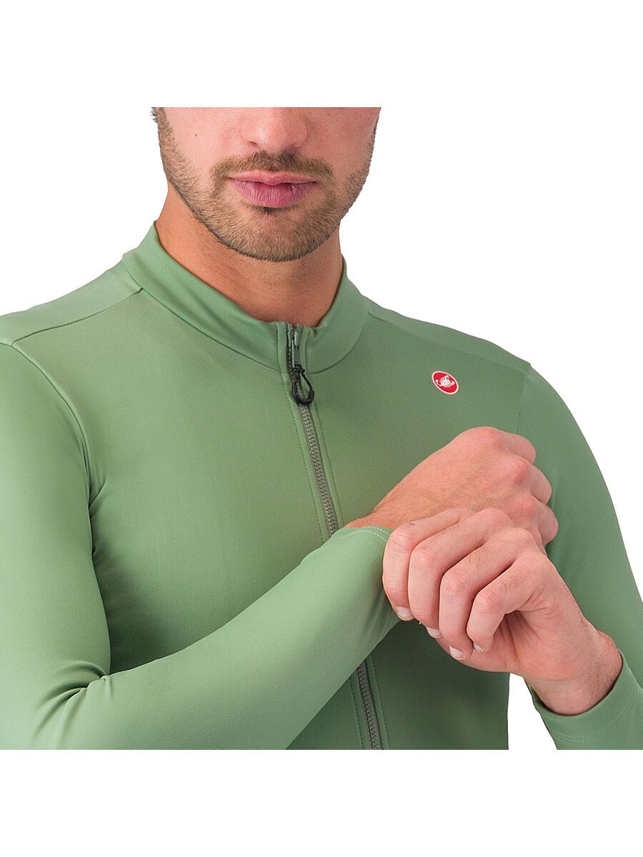 Castelli Espresso Thermal Jersey, green pepper/deep green - Bild 5
