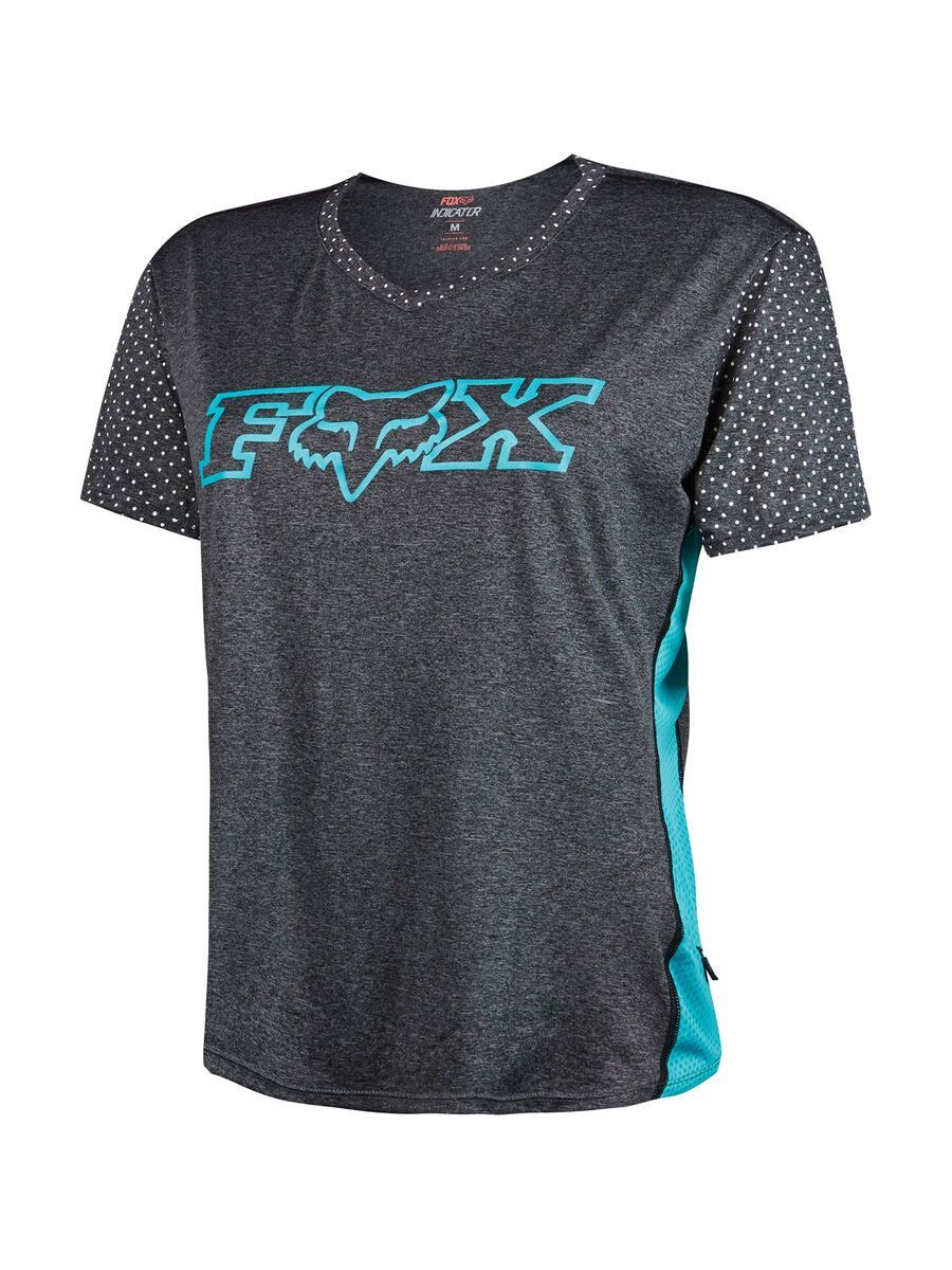 Fox Womens Indicator SS Jersey, heather black - Bild 1