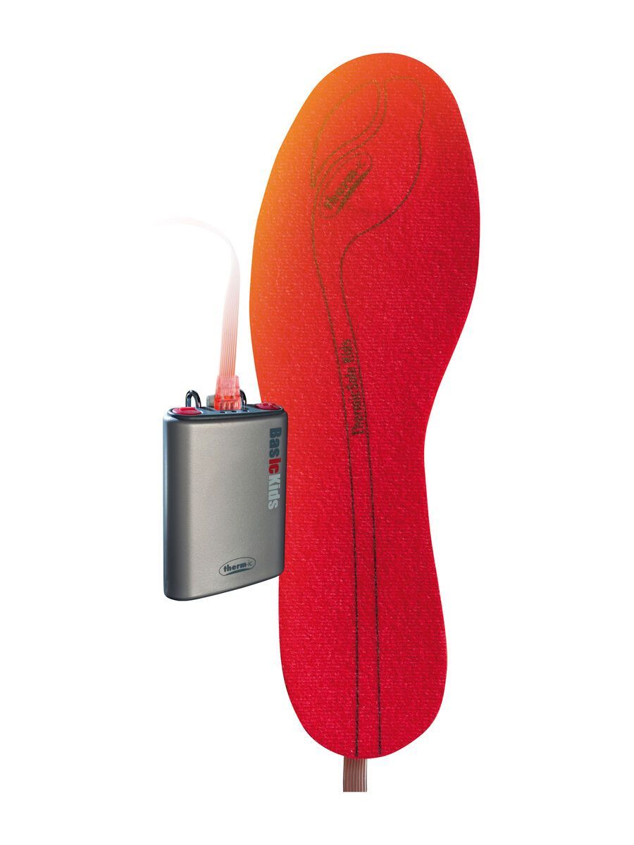 Therm-ic PowerPack Set Basic Kids + ThermicSole Kids, silver/grey/red - Bild 1