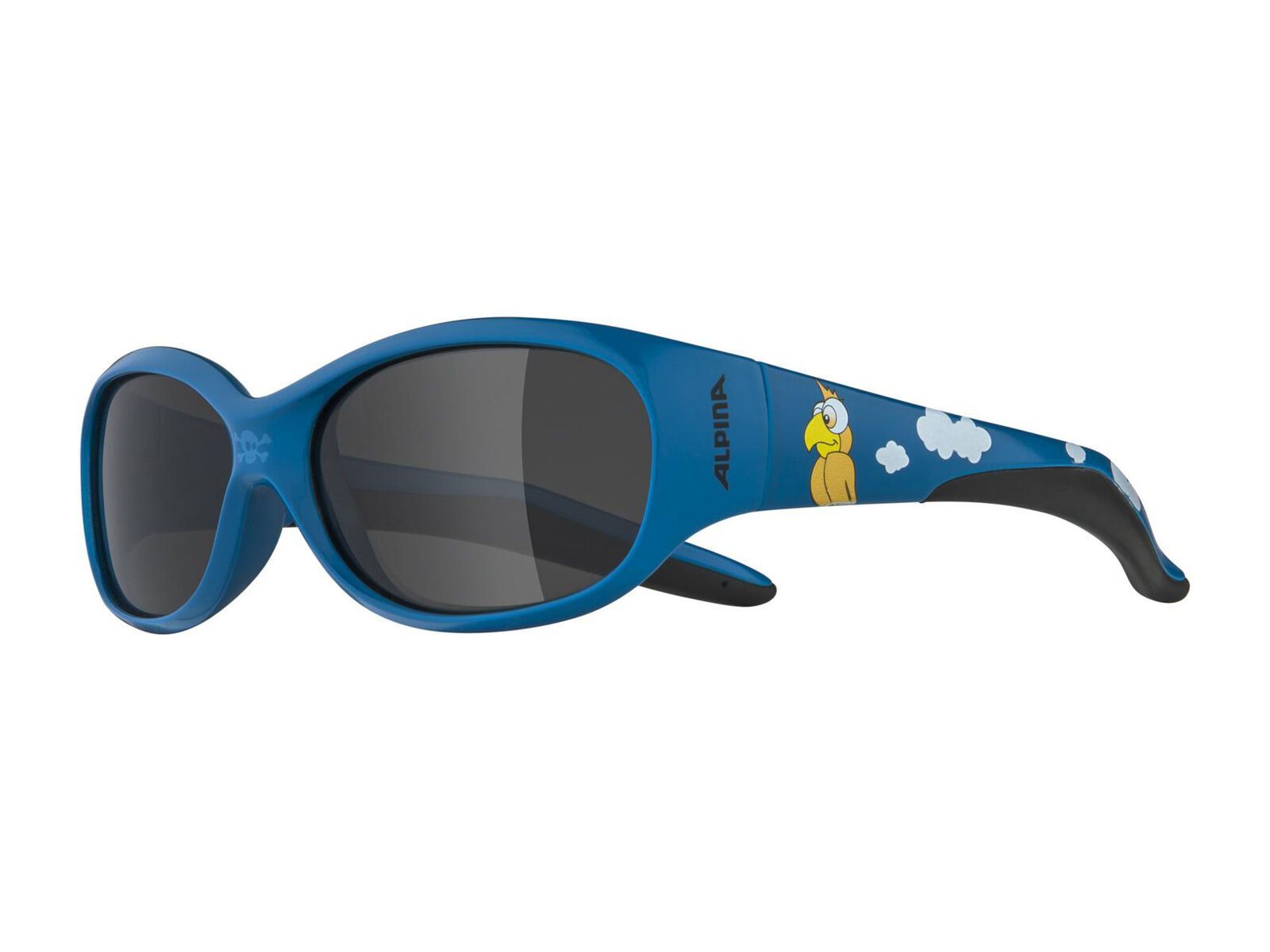 Alpina Flexxy Kids, Black / blue pirat gloss - Bild 4