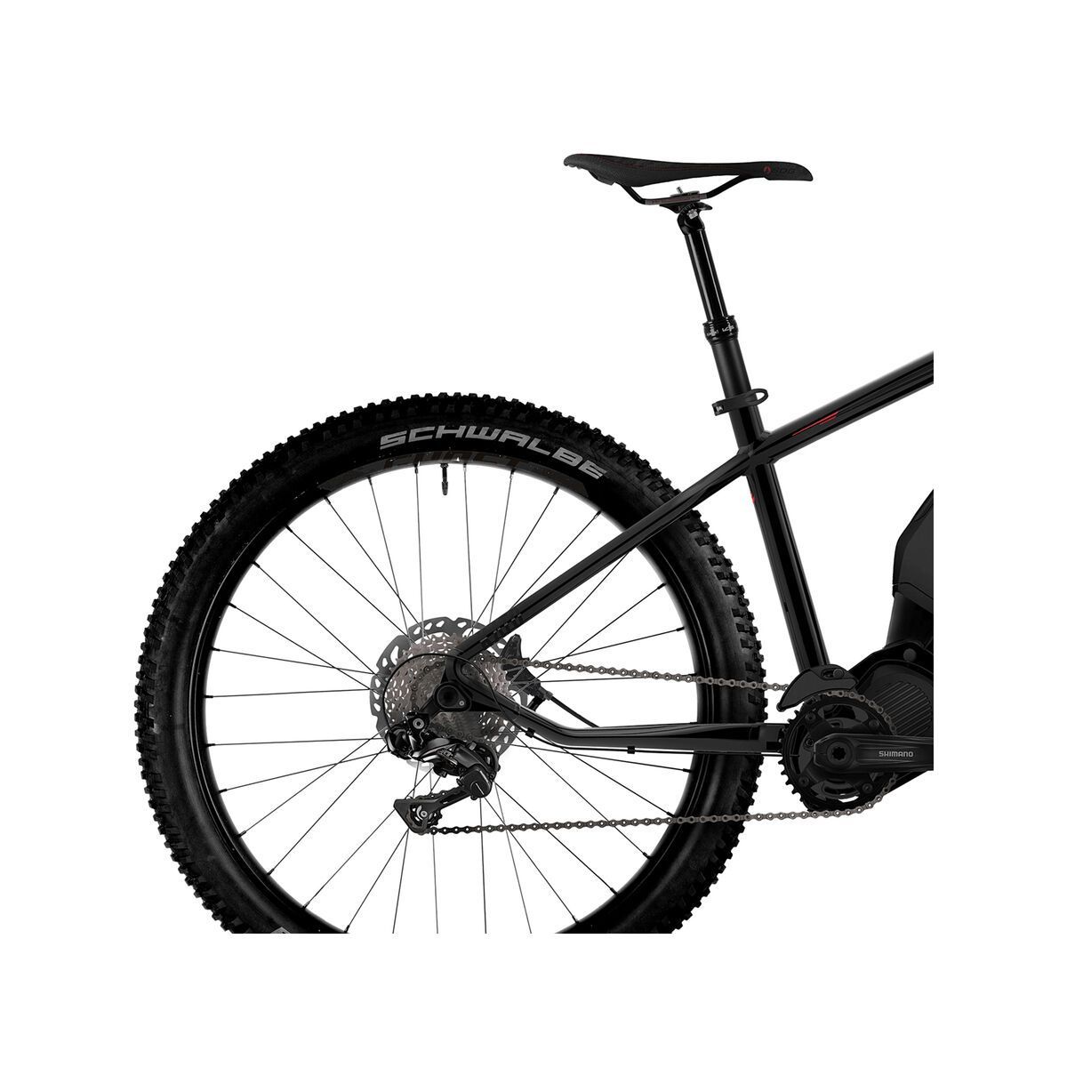 Ghost Hybride Kato 8 AL 27.5 Plus, night black/night black/neon red - Bild 5