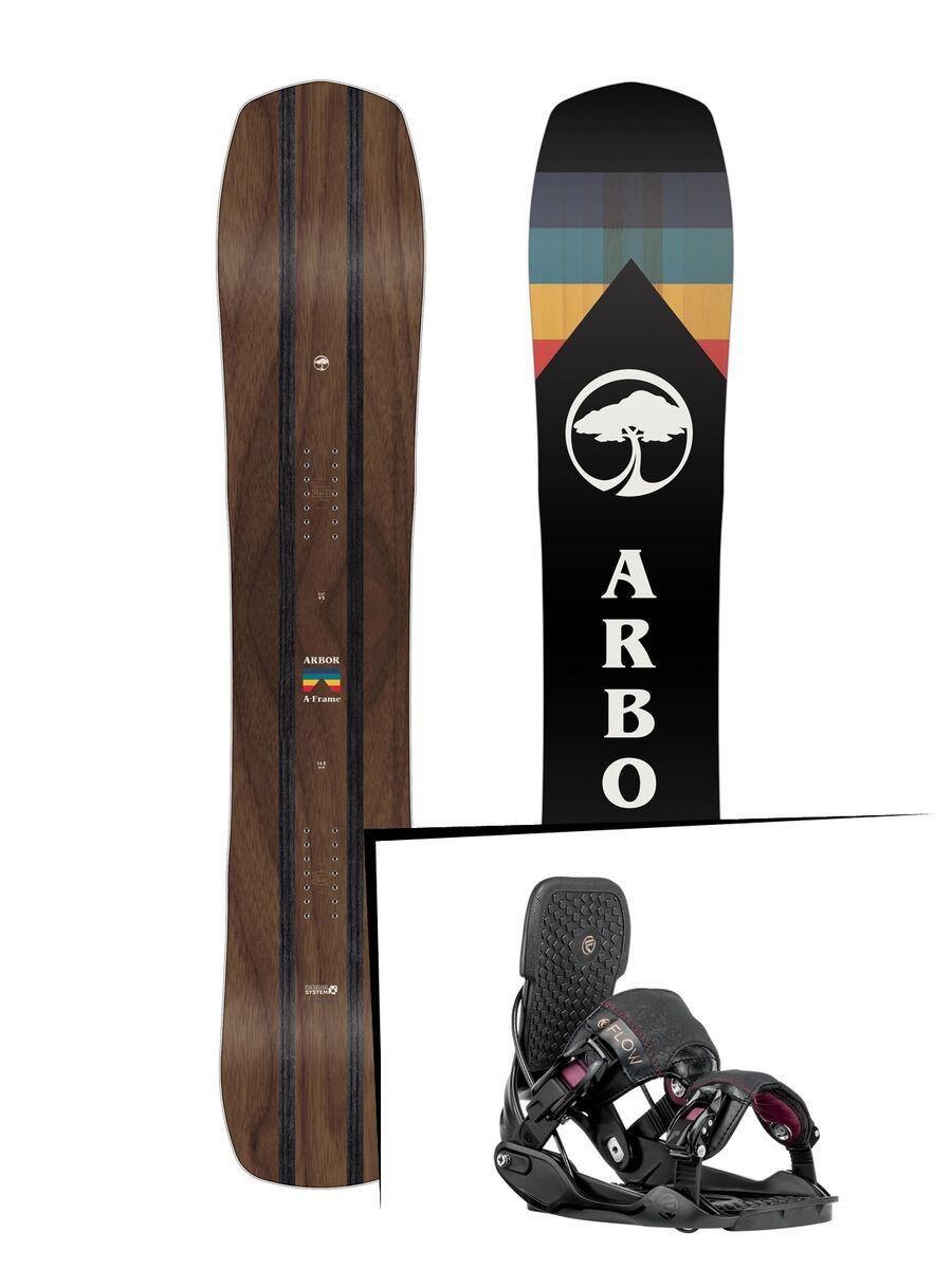 Set: Arbor A-Frame 2019 + Flow Minx black - Bild 1