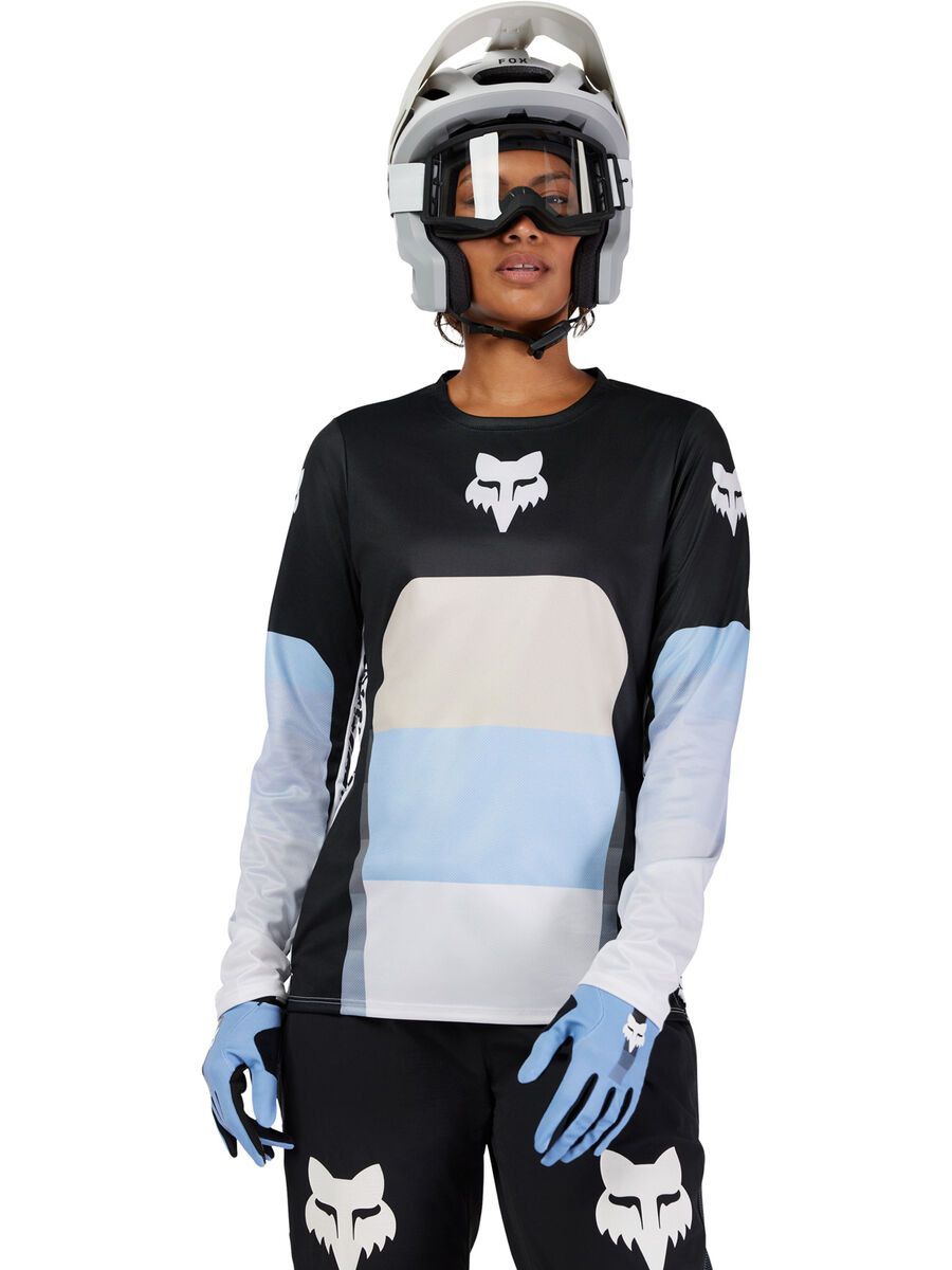 Fox Womans Ranger LS Jersey Grid, black - Bild 3