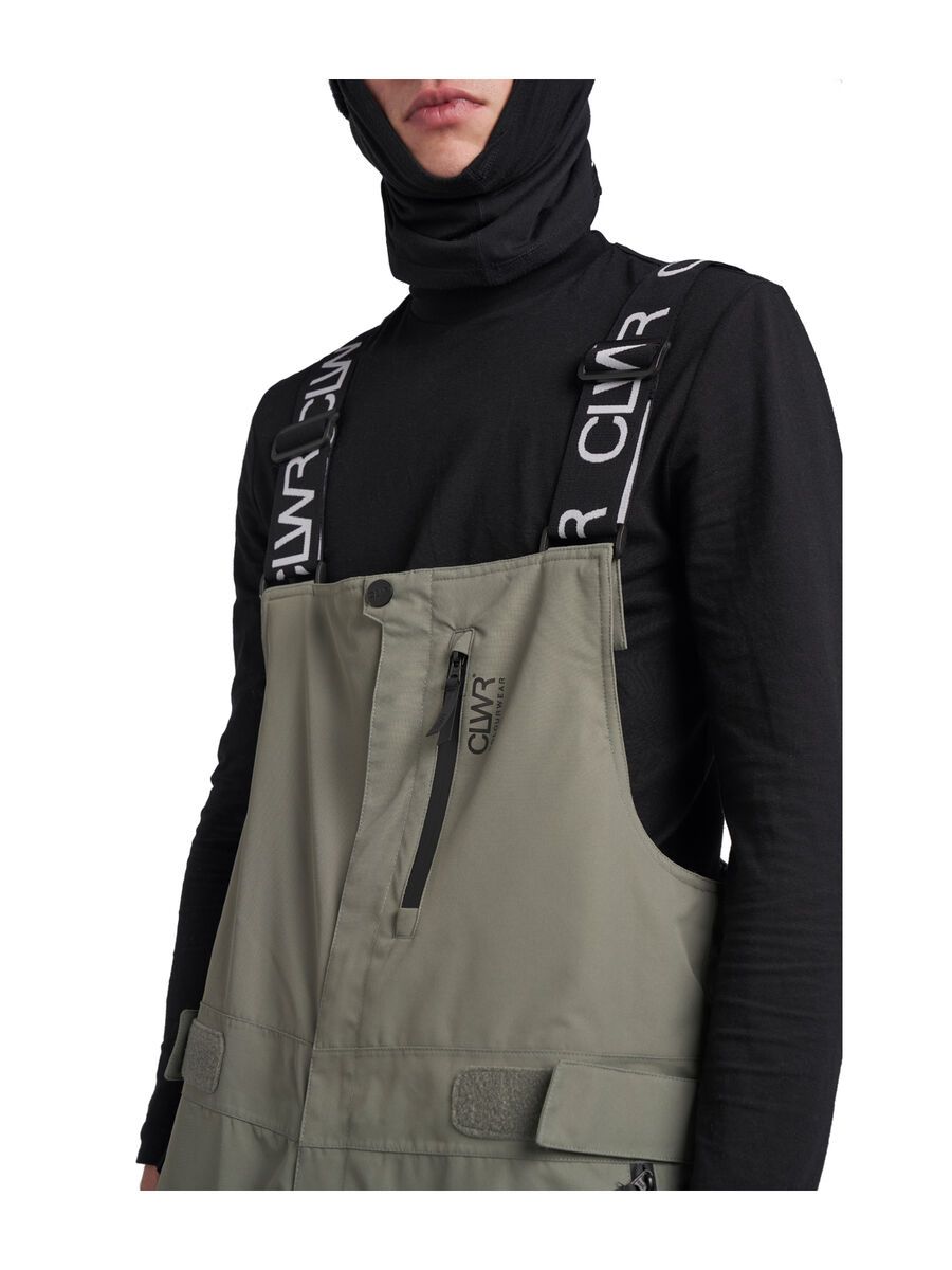 Colourwear Trabajo Bib Pants, grey green - Bild 4