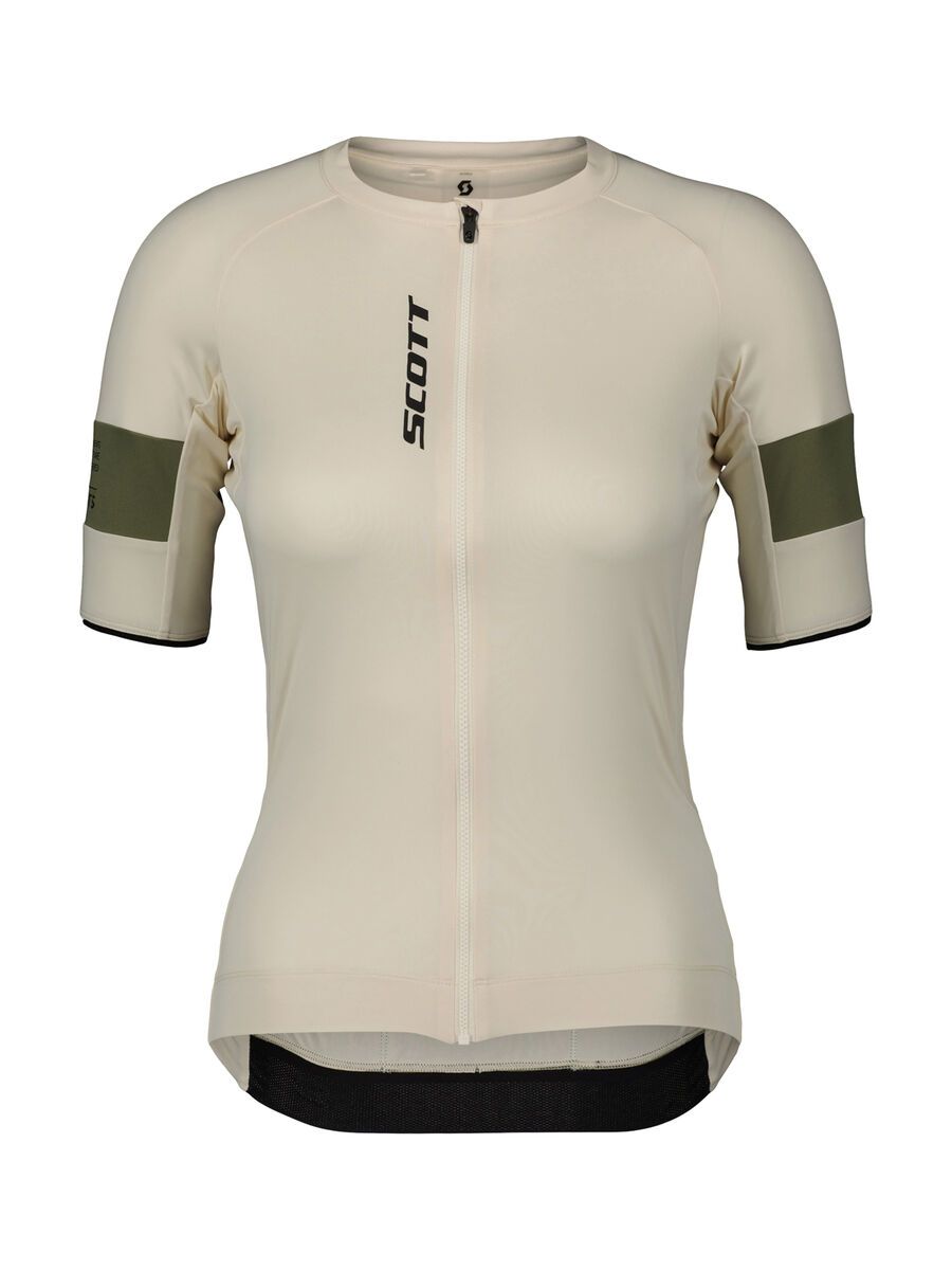 Scott Endurance Pro Short-Sleeve Women's Jersey, cotton white/hay green - Bild 1
