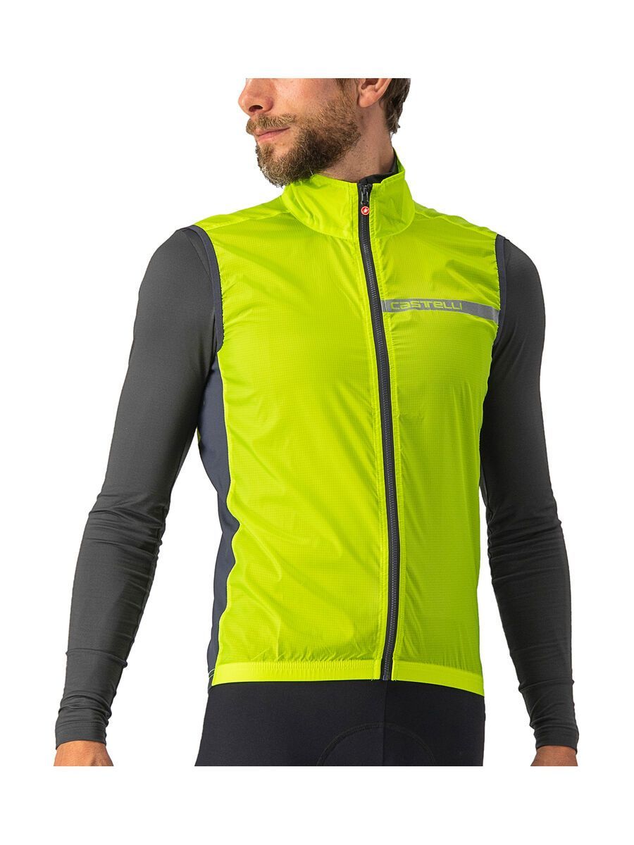 Castelli Squadra Stretch Vest, electric lime/dark gray - Bild 1