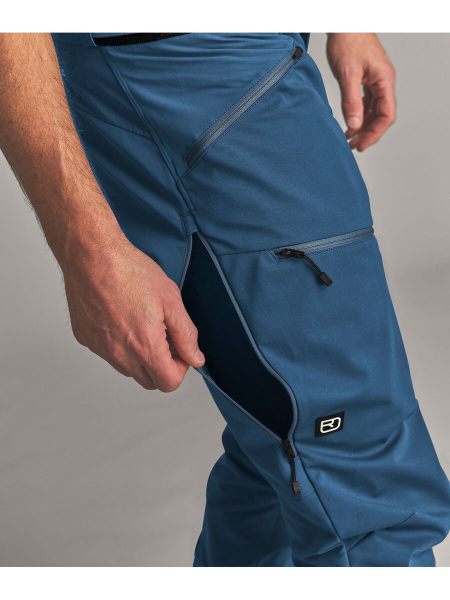 Ortovox Ortler Softshell Plus Pants M, blue nunatak - Bild 6