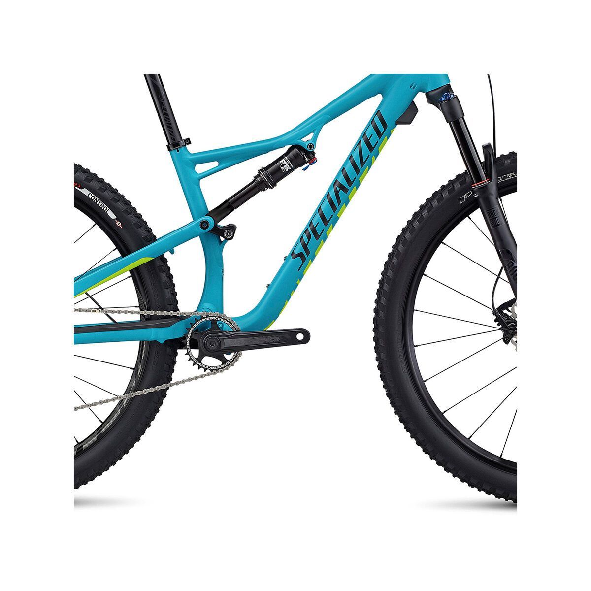 Specialized Woman's Camber FSR Comp 650B, turquoise/hyper green/tarmac black - Bild 3