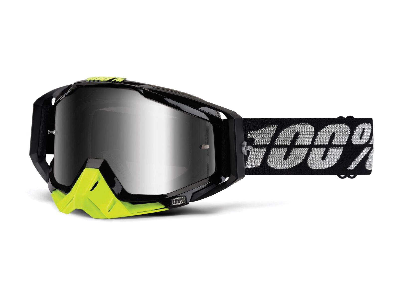 100% Racecraft inkl. Wechselscheibe, stealth/Lens: mirror silver - Bild 2