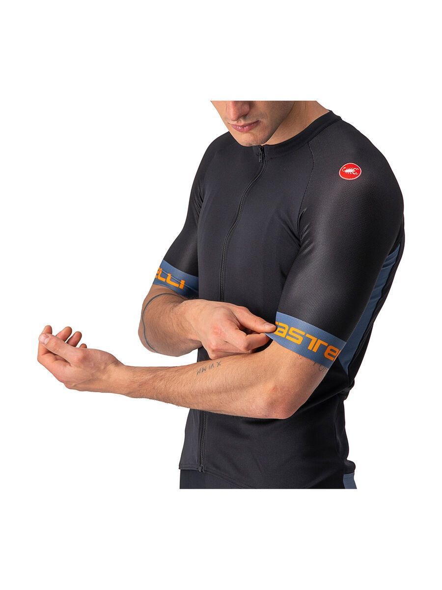Castelli Entrata VI Jersey, light black/light steel blue-p - Bild 6