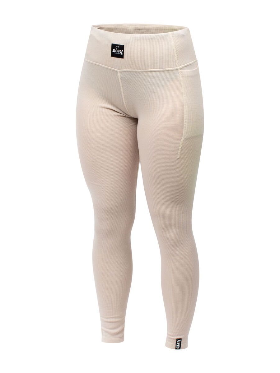 Eivy Pocket Merino Wool Rib Tights, faded cloud - Bild 1