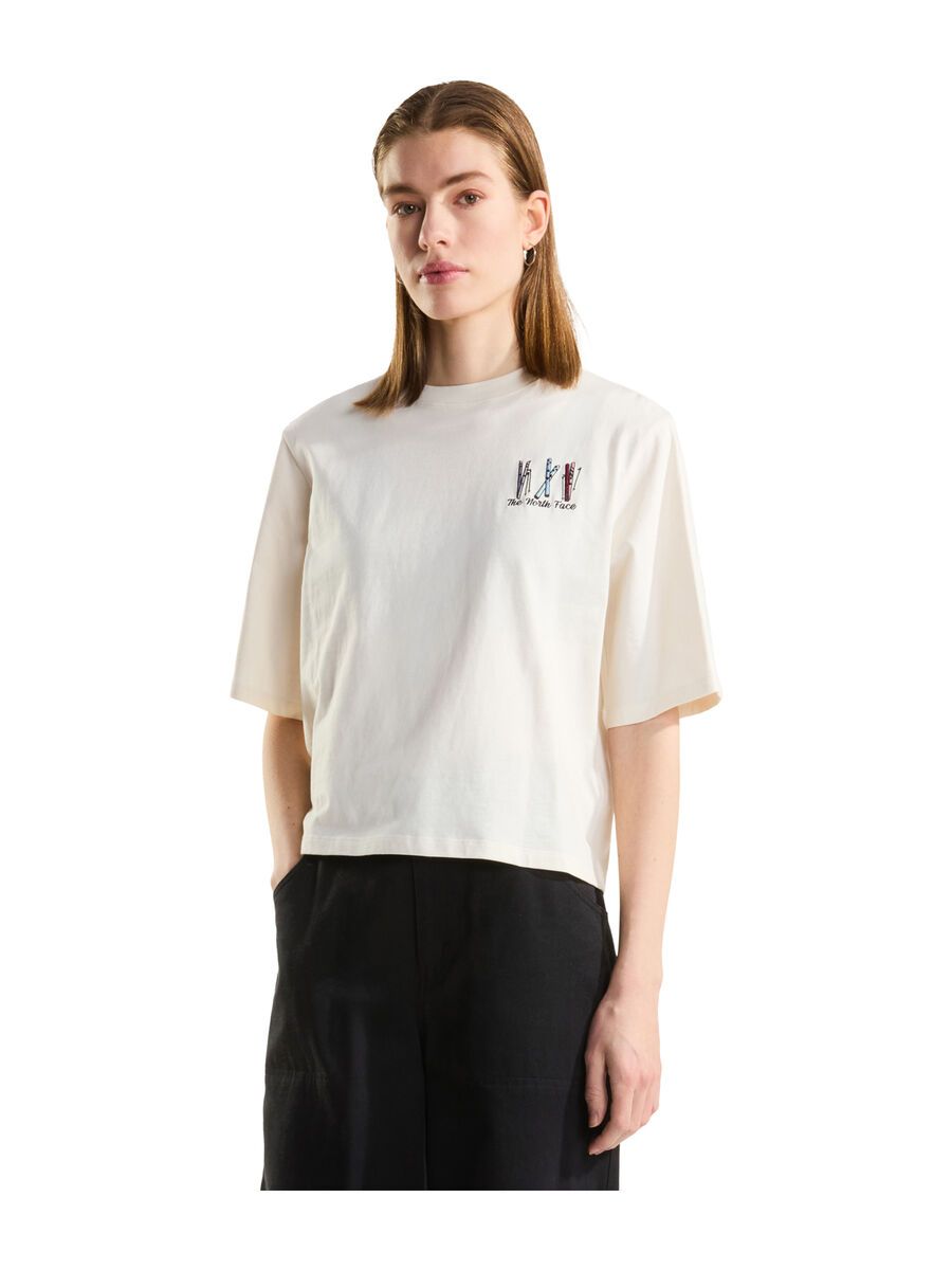 The North Face W Ski Embro Boxy SS Tee Graphic, white dune - Bild 4