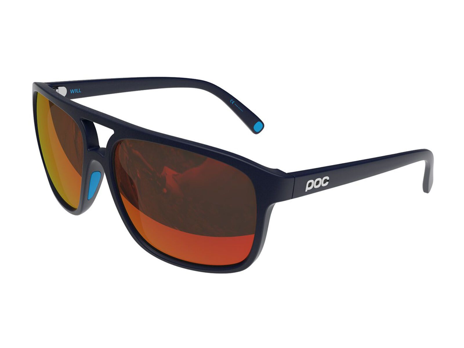 POC Will, navy black/Lens: brown red mirror - Bild 1