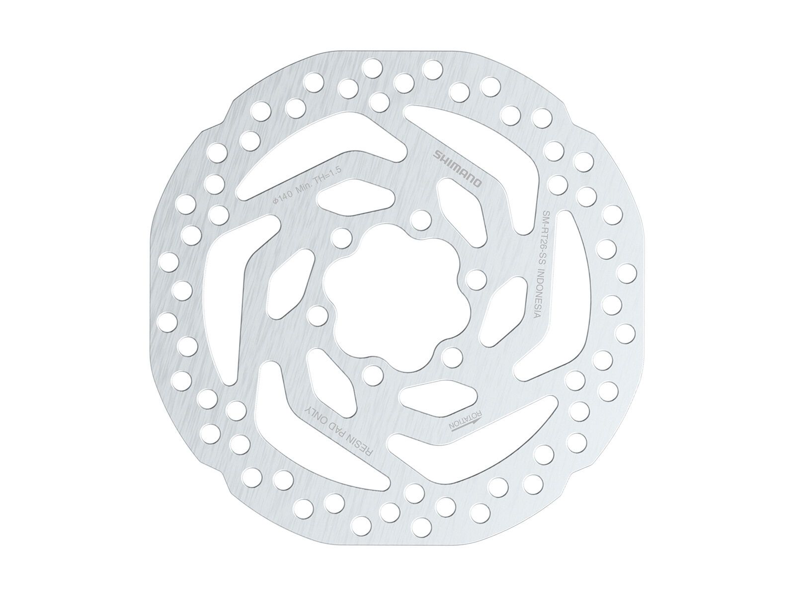 Shimano SM-RT26 Bremsscheibe 6-Loch (nur Resin-Beläge) - 140 mm - Bild 1
