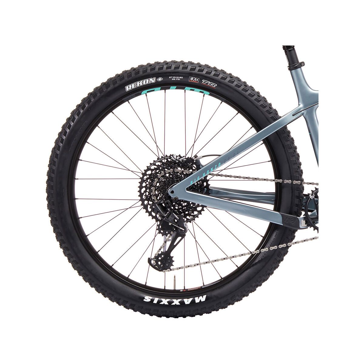 Kona Big Honzo CR/DL, gloss silver gray w/ mint green & dark gray decals - Bild 5