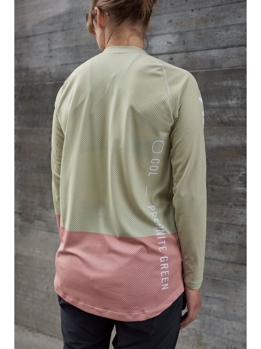 POC W's MTB Pure LS Jersey, prehnite green/rock salt - Bild 5