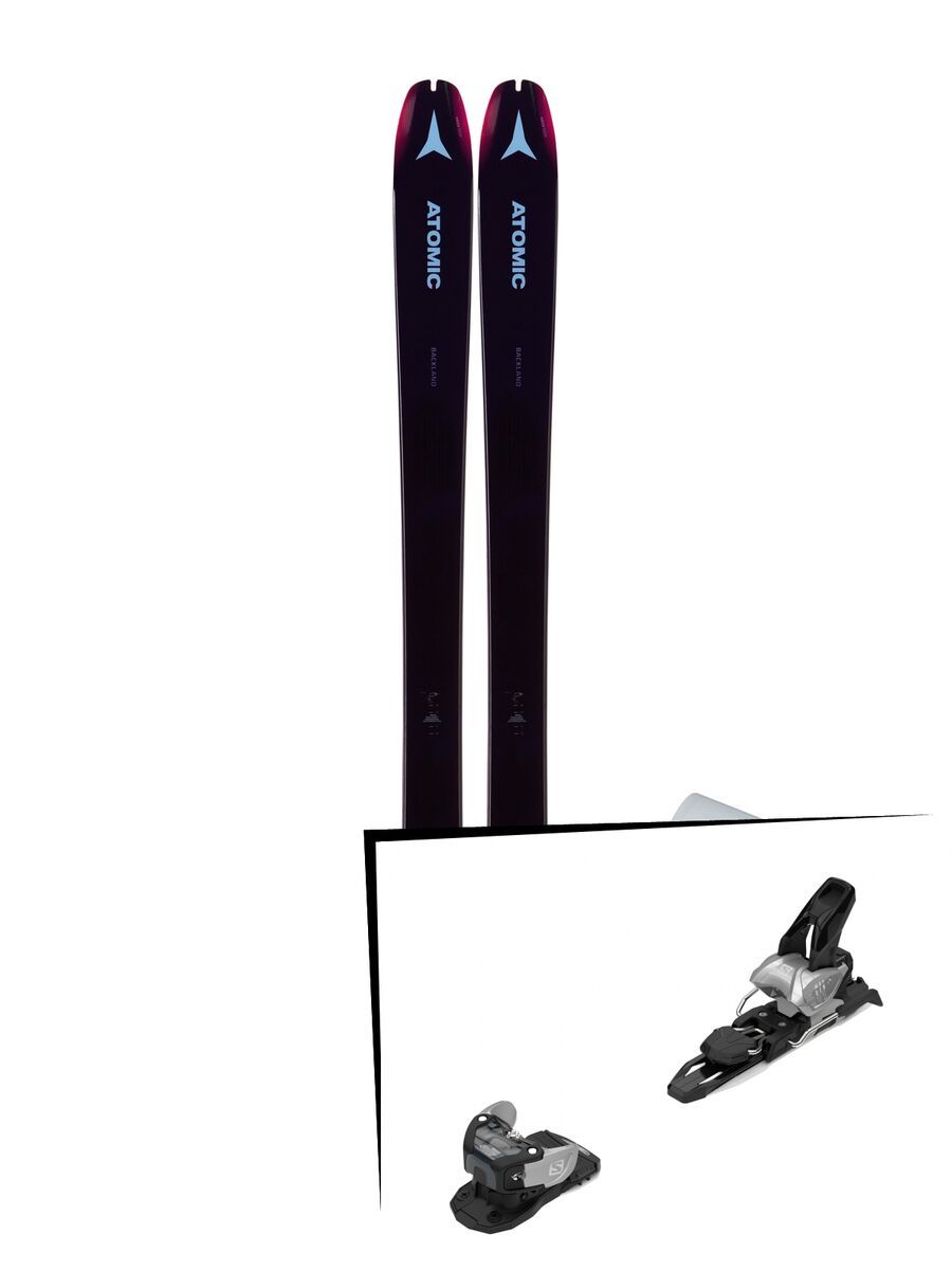 Set: Atomic Backland 85 W + Hybrid Skin 85 2019 + Salomon Warden MNC 11 silver/black - Bild 1
