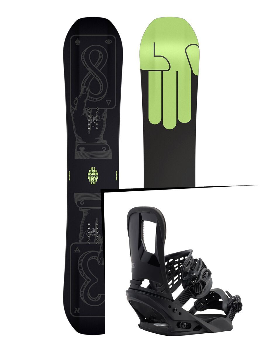Set: Bataleon Evil Twin 2017 + Burton Cartel (1712700S) - Bild 1